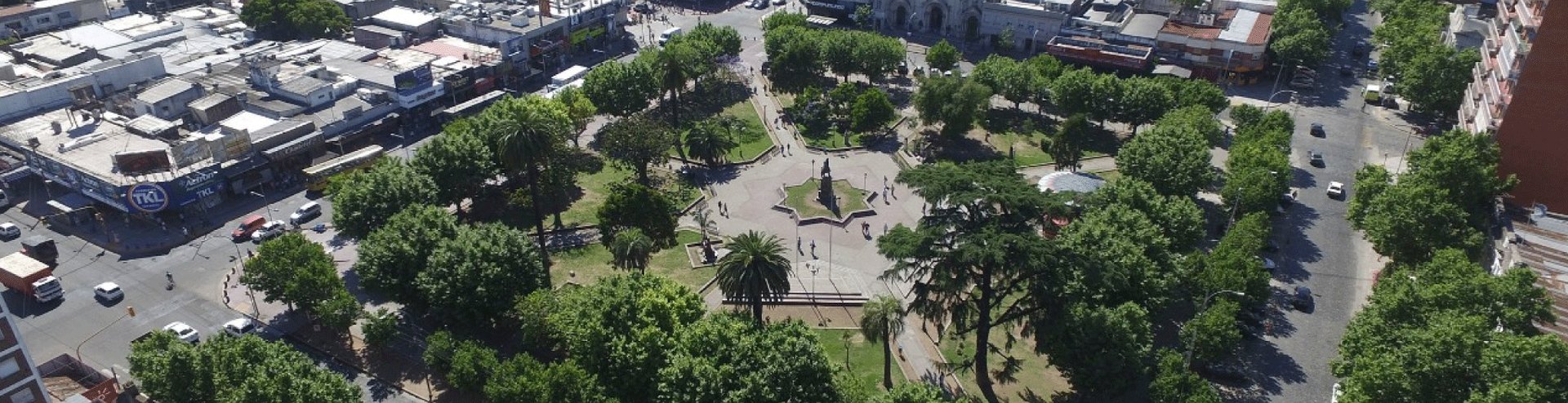 Vista aérea de la plaza principal de San Miguel